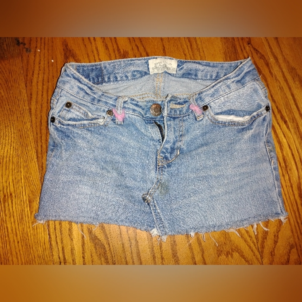 Emo Y2k Trashy Jean Mini Skirt